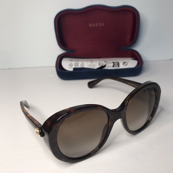 New Authentic Gucci GG0368S 002 55 Sunglasses - Picture 8 of 12